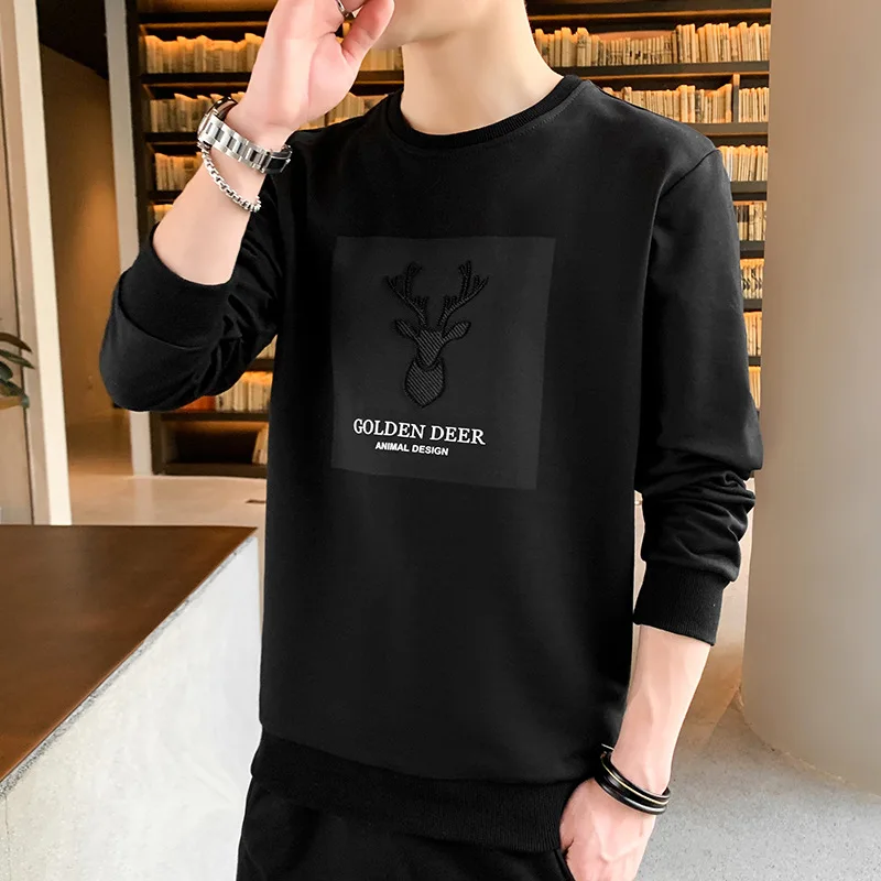 

MQ1-2 new spring and autumn season long sleeve t-shirt men's Korean Trend bottomed small shirt autumn clothes upper clothes m