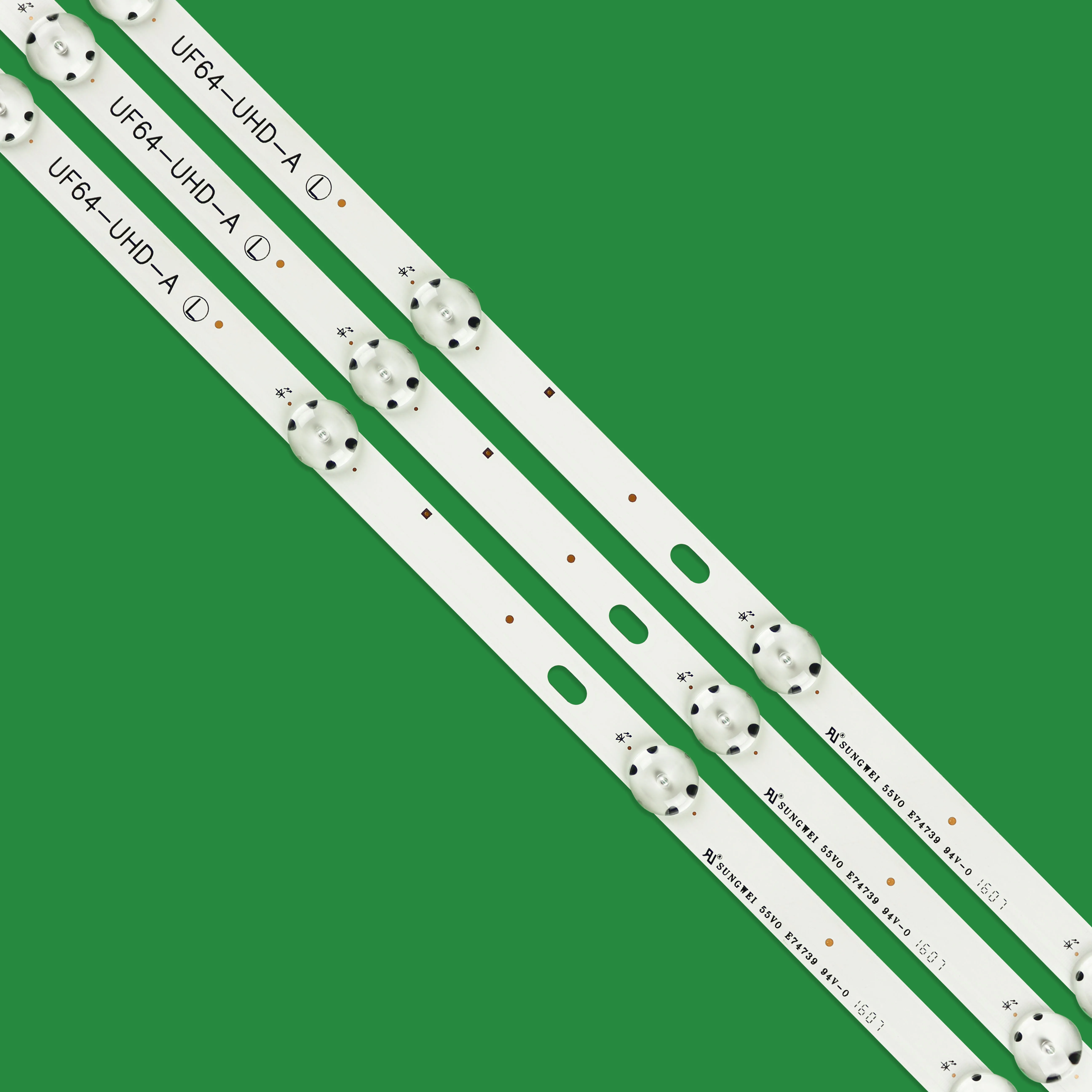 (Новый комплект) 3 шт. 8 светодиодов 850 мм Светодиодная лента для подсветки LG