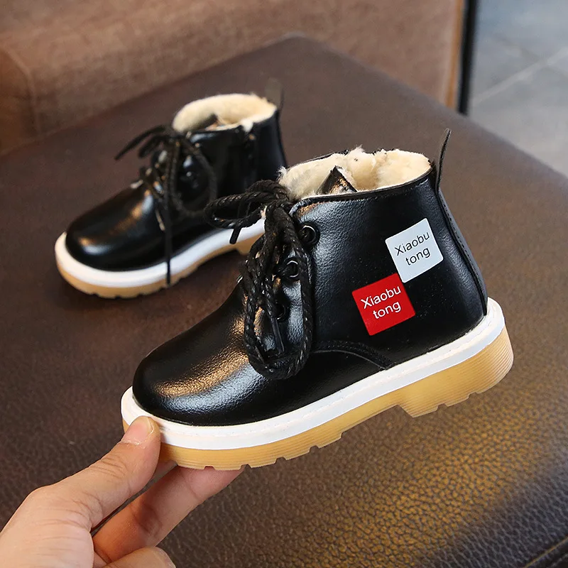 Новый Зимний для детей малышей девочек и мальчиков зимние сапоги удобная обувь