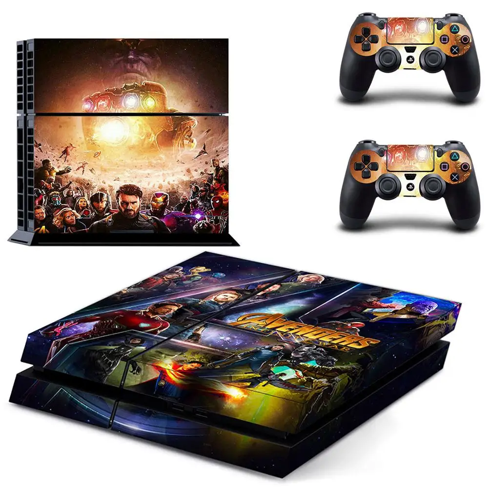 Наклейки s Avengers: Infinity War наклейка для PS4 PS 4 наклейки игровая станция Adesivo консоли