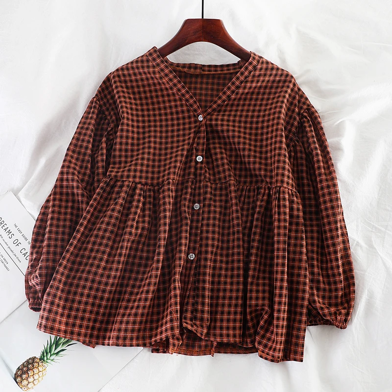 2019 Новая мода Женская винтажная v-образным вырезом свободная однобортная