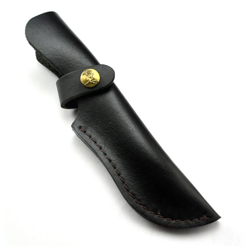 Чехол футляр для ножа с фиксированным лезвием кожаный держатель сумка карманный