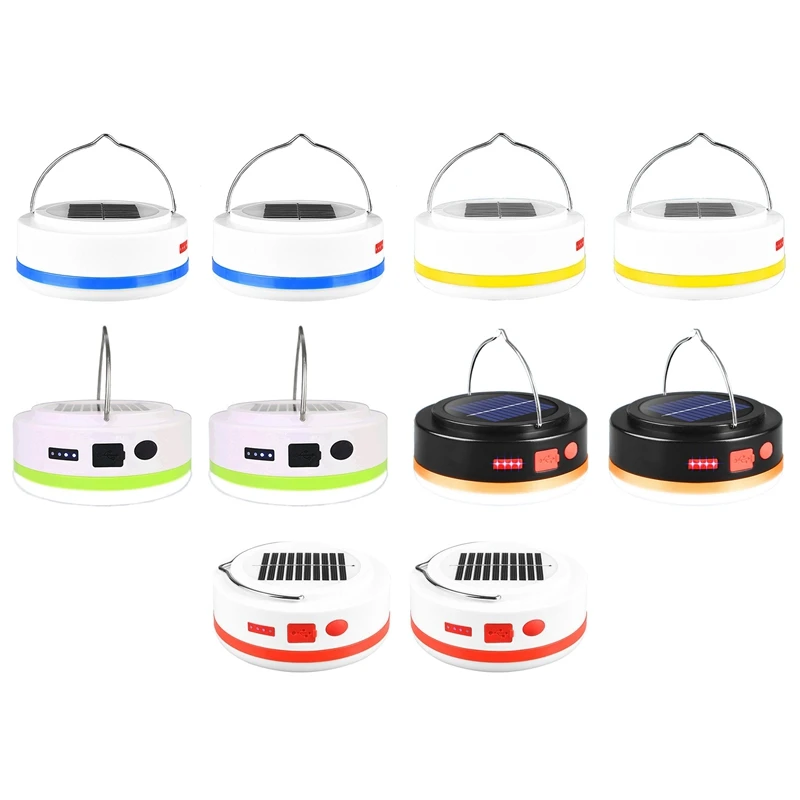 

Camping Light Rechargeable Solar Light Flashlight Multifunctional Portable Led Waterproof Round Tent Lantern