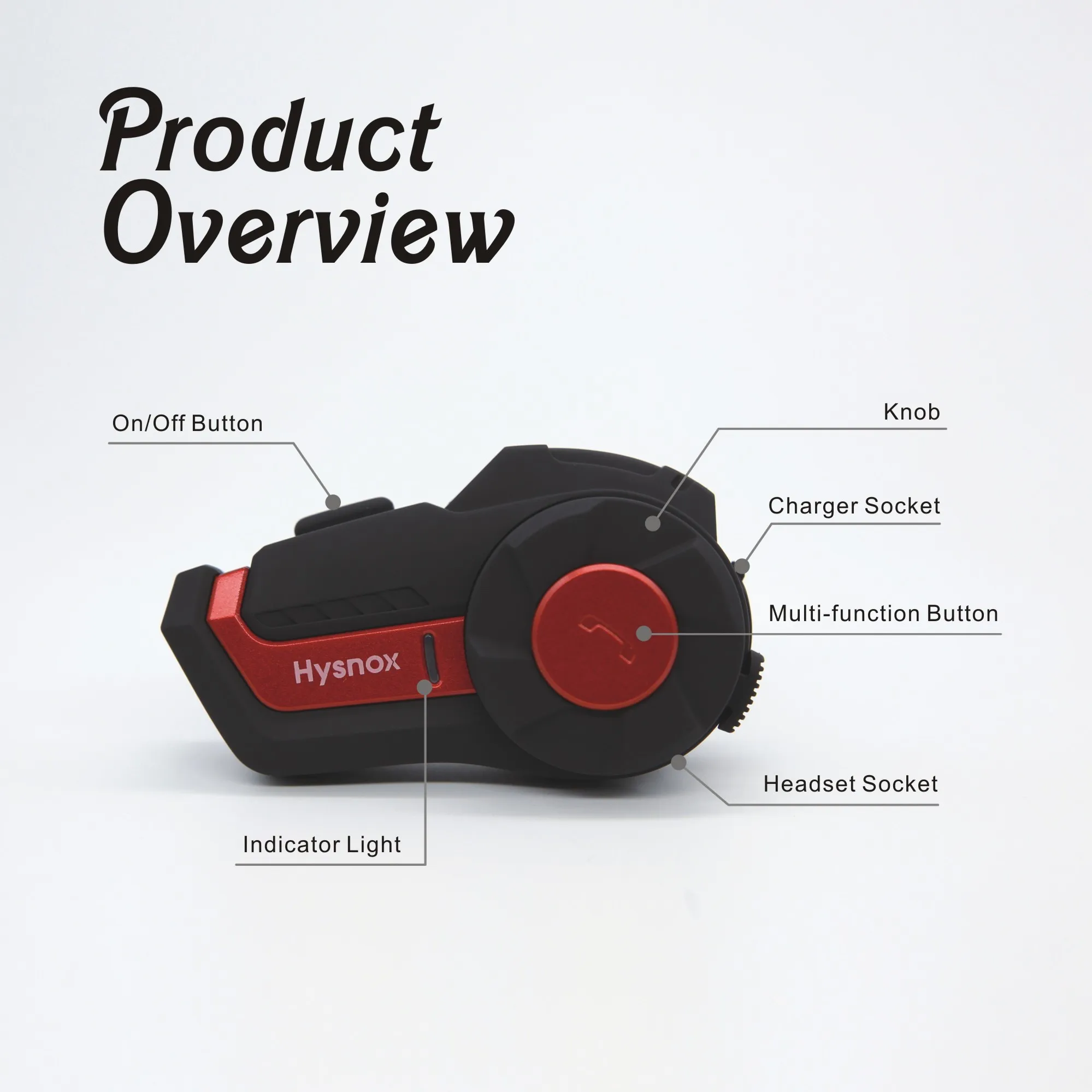 

Hysonx 1000M Motorcycle BT Bluetooth Wireless Waterproof Helmet Intercom Headset FM Radio 3 Riders Motorbike Interphone