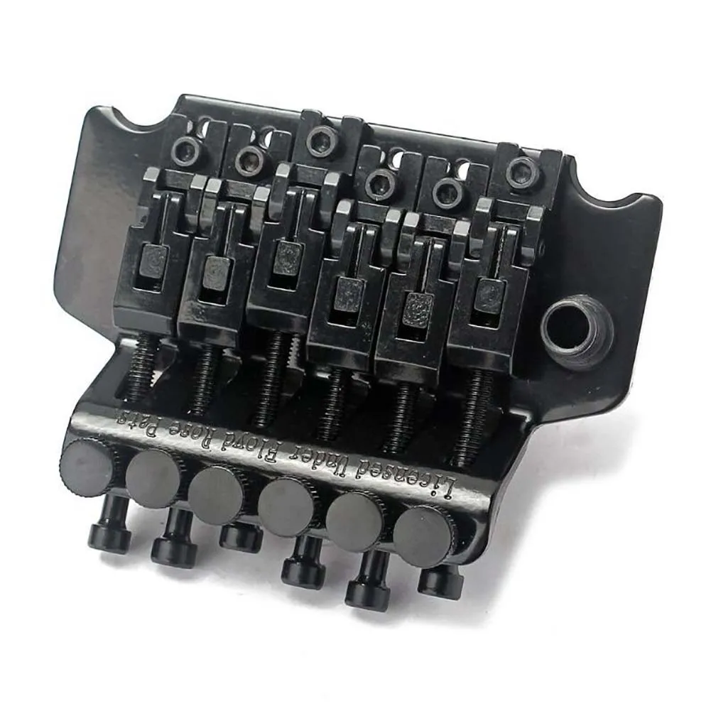 10 teilesatz tremolo brücke doppel verriegelung system gezogen set elektrische gitarre saiten brücke gitarre teile für floyd rose lic