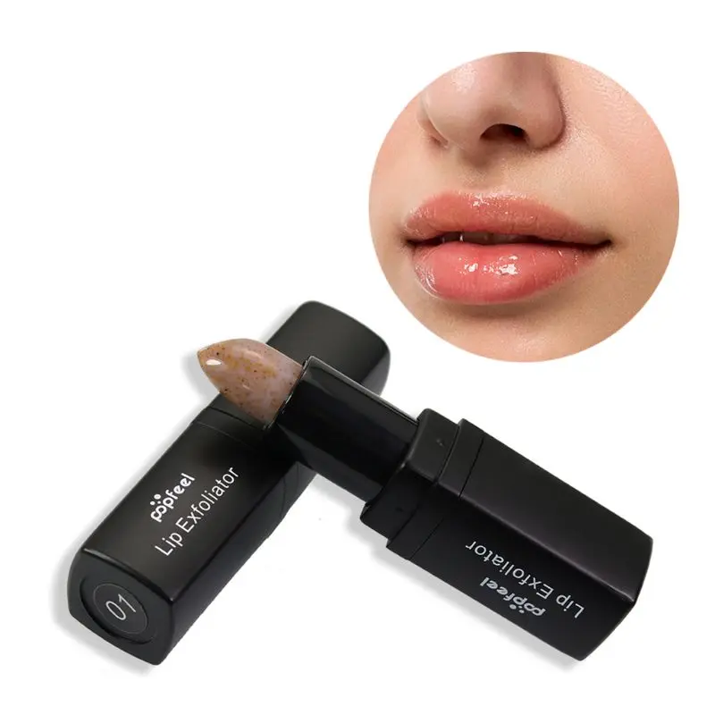 1 шт. женское удаление ороговевшей кожи макияж помада эксфолиант для губ