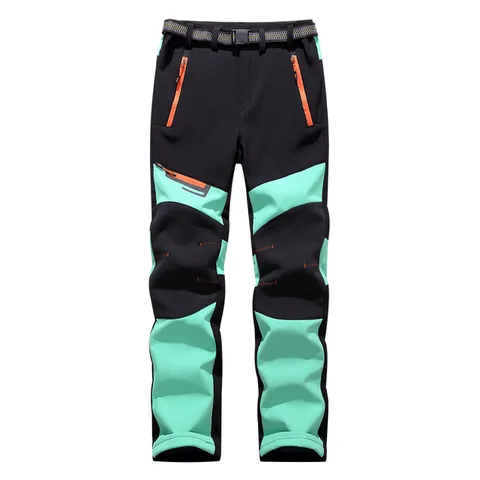 2020 термо флис эластичный Softshell брюки для мужчин и женщин Водонепроницаемый Открытый Спорт Треккинг Пешие прогулки брюки катание на лыжах низ под заказ