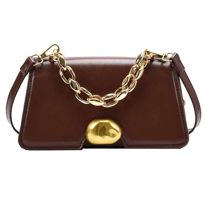 

Fashion PU Leather Crossbody Bag for Women 2021 New Small Female Shoulder Bag Branded Designer Quality Chain Handbags and Purses