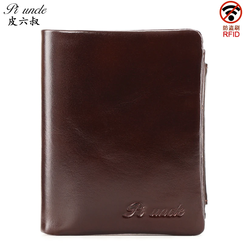 Короткий кошелек из натуральной кожи для мужчин дорожная Обложка паспорта