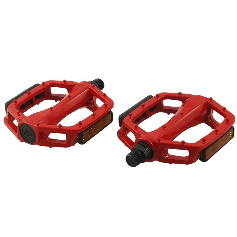 Metal MTB BMX Bike Bicycle Platform Pedals Red 14mm Axle Pair | Автомобили и мотоциклы