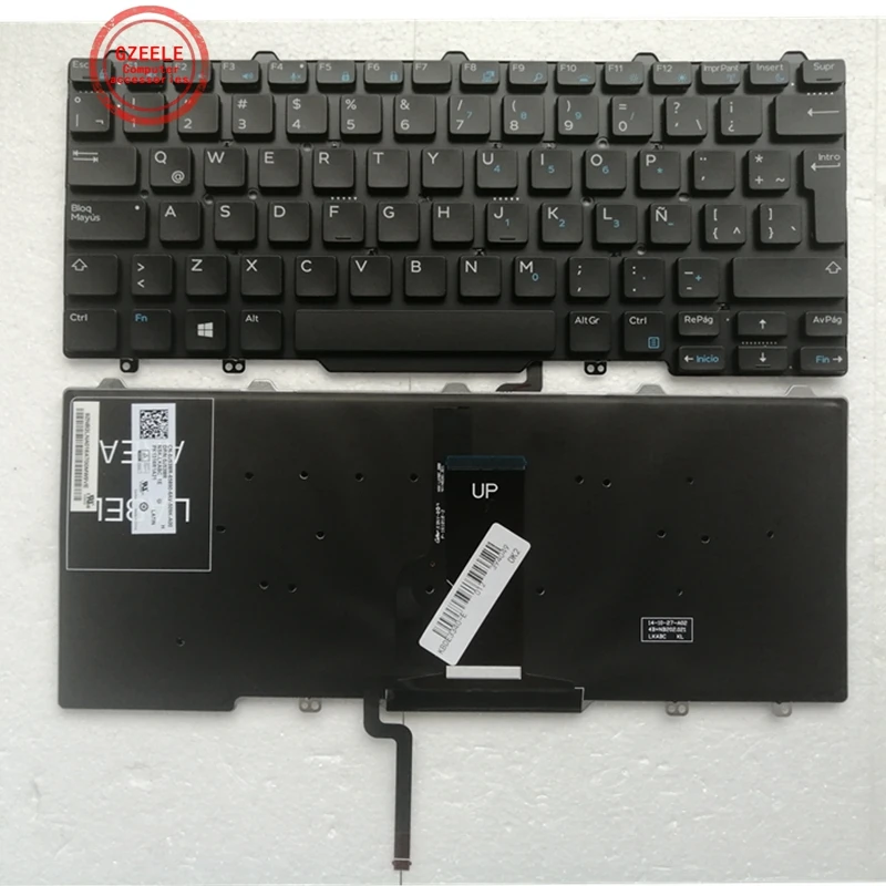 New Spanish/Latin SP/LA keyboard for Dell Latitude 14 5000 3340 e3340 5450 7450 3350 E5450 E5470 E7450 E7470 Backlit | Компьютеры и