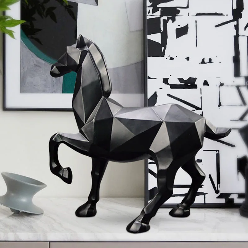 Фабричное производство фигурки животных Смола фэн-шуй украшения лошадь