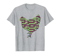 chicken autism awareness kids hen fowl puzzle day mom gift t shirt