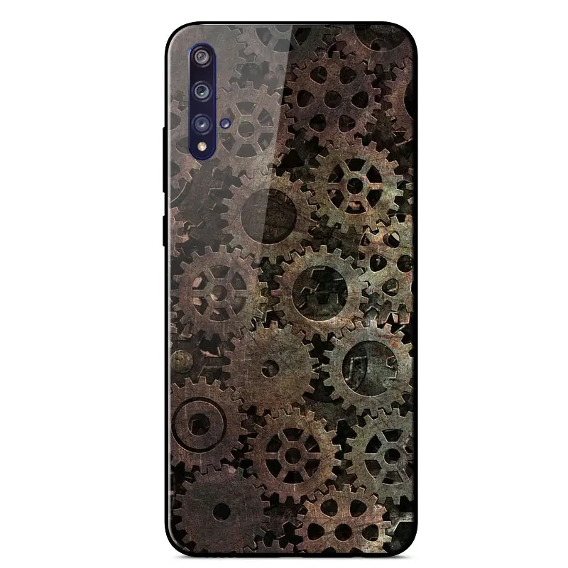 

Case For Honor 20S Fashion Mirror Painted Scratch resistant Tempered glass Shockproof Back Cover For Honor 20S Phone Case 6.26