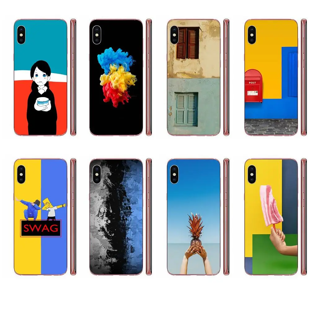 Модный градиент цвета матовый для Huawei Honor Mate 7 7A 8 9 10 20 V8 V9 V10 V30 P40 G Lite Play Mini Pro P