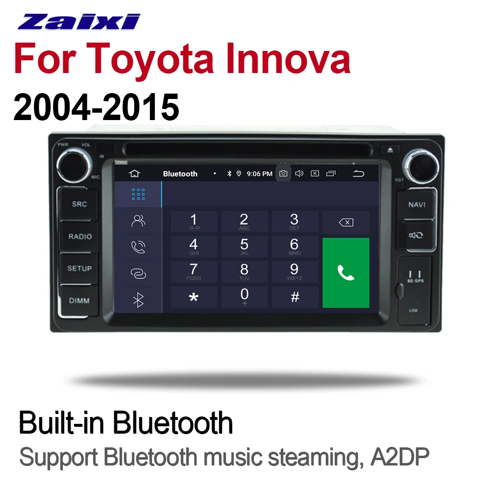 Автомобильный мультимедийный DVD-плеер 2din Android 9 автомобильное радио для Toyota Innova