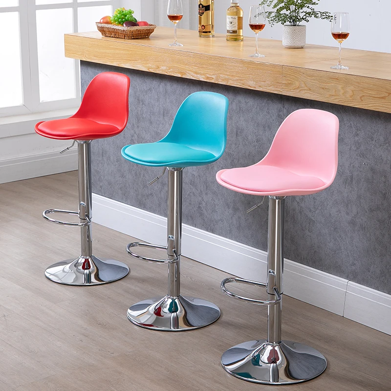

Modern Nordic Bar Stool Luxury Minimalist High Chair High Quality Bar Chair Lift Stool Adjustable Sillas Bar Furniture BS50YZ