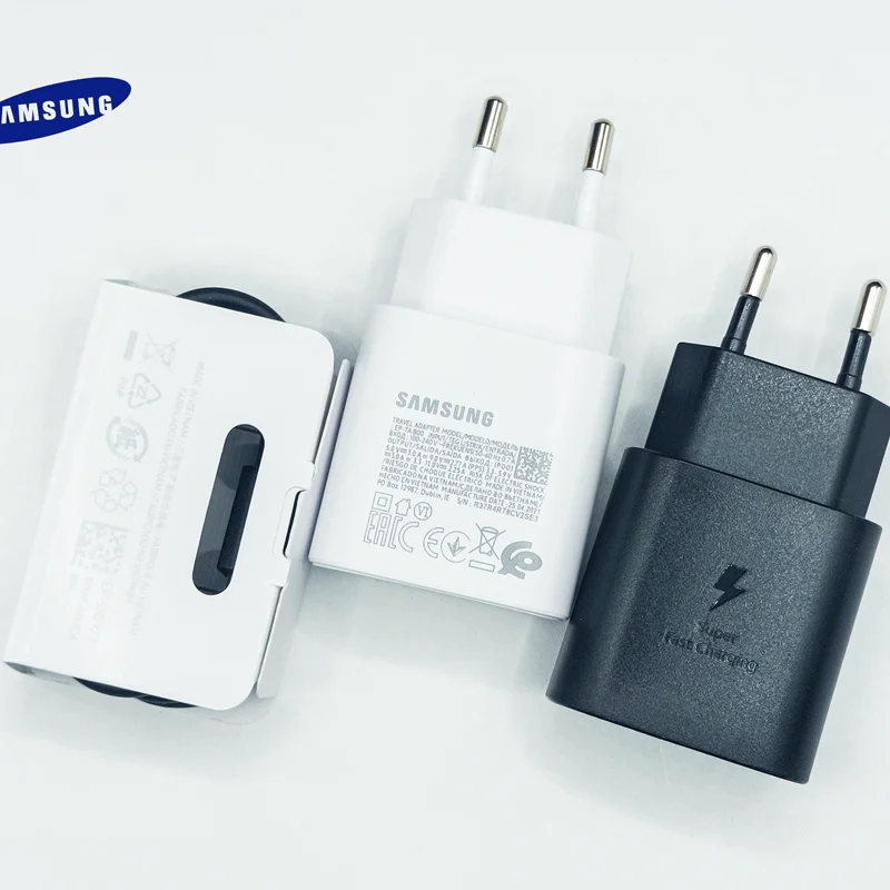 Оригинальный супербыстрый зарядный адаптер для Samsung Galaxy Note 10, 25 Вт, зарядное устройство PD 100 см, кабель USB C-USB C для S20 Ultra S20 + A71 A91