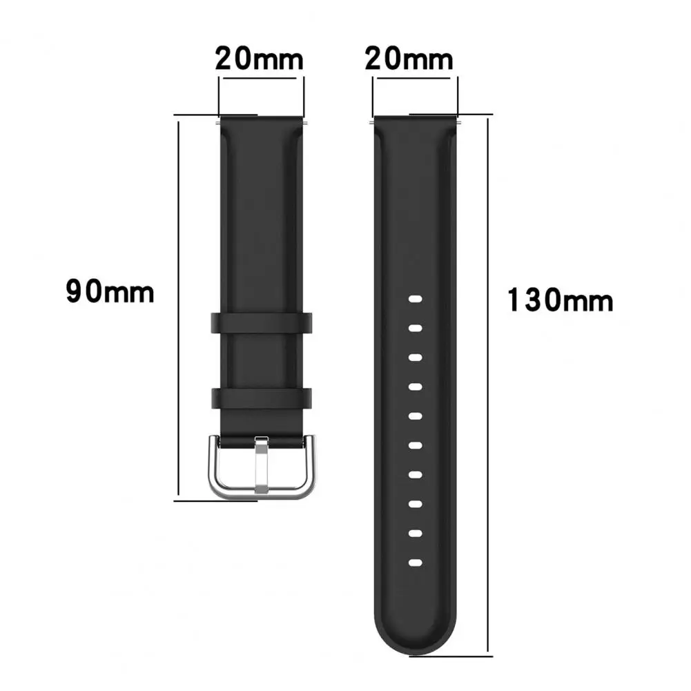 

20mm Unisex Solid Color Adjustable Wrist Watch Band Strap Replacement for Galaxy