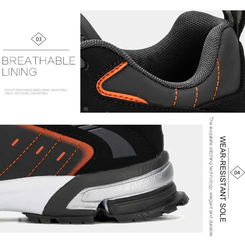 BONA Running Shoes for Men Light Breathable Leather Golf Trainers Casual Sports Shoes Outdoor Jogging Color matching Sneakers