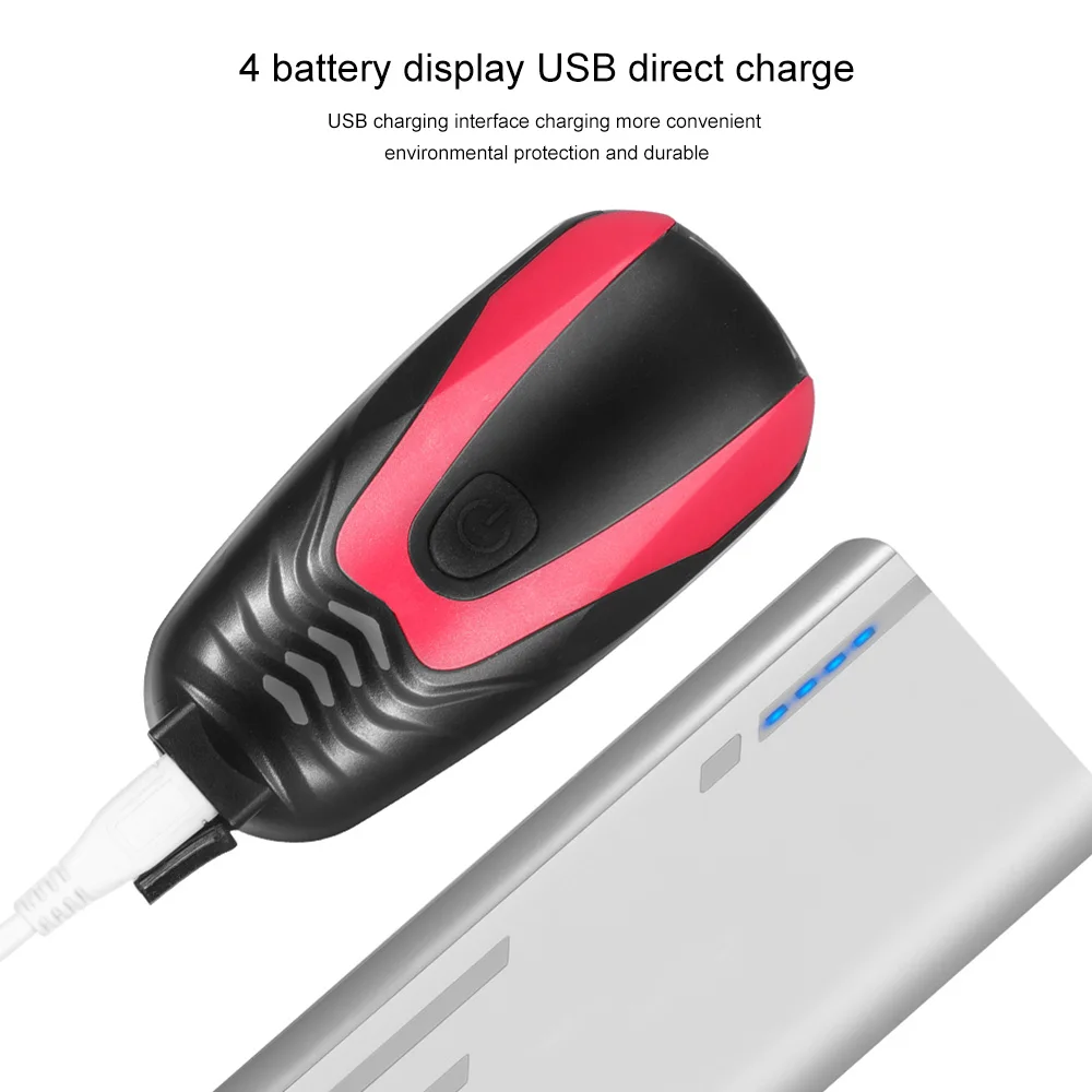 

Bike Headlight Set USB Charging 5W Cycling Horn Front Light 250LM Waterproof Outdoor Night Bike Head Lamp