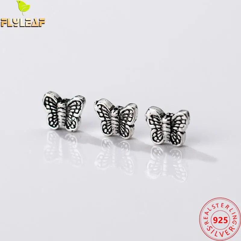 

Vintage Thai Silver 6mm Butterfly Spacer Beads DIY Handwork Jewelry Findin Beaded Bracelet Necklace Pendant Accessories