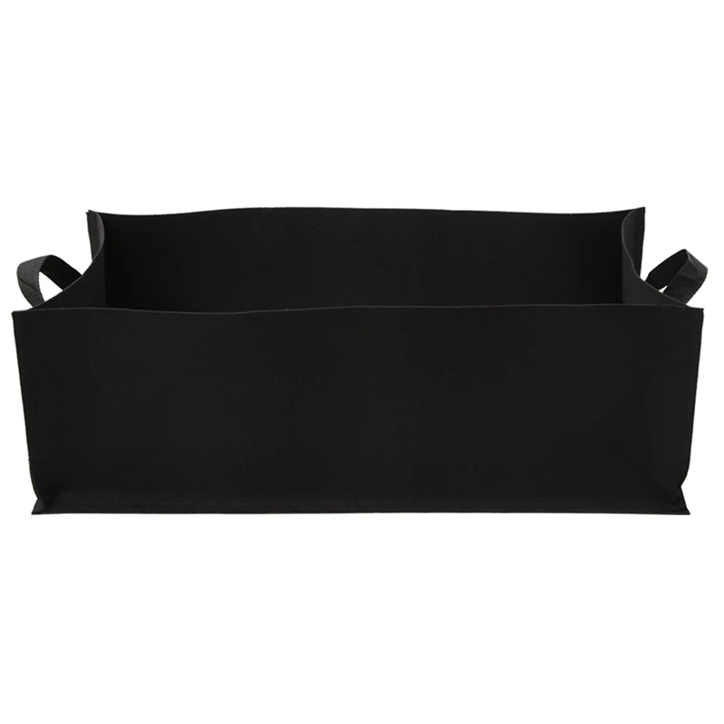 

5 Pack Fabric Raised Garden Bed,Rectangle Garden Flower Grow Bag with 3 Packs Plant Support Rods