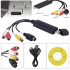 50 компл USB 2,0 к кабелю RCA адаптер конвертер Аудио Видео Карта видеозахвата адаптер Кабели для ПК для ТВ DVD VHS съемочного аппарата