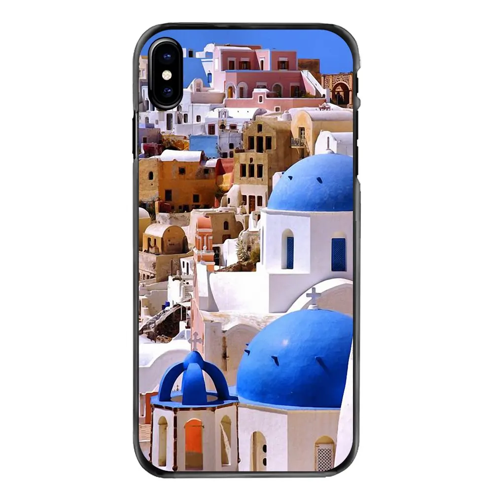 For Sony Xperia X XA XZ M2 M4 M5 C3 C4 C5 T3 E4 E5 Z Z1 Z2 Z3 Z5 Compact Oia Santorini Sea Greece Scenery vacation spot Covers |