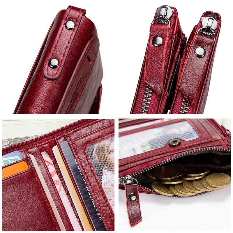 Женский кошелек из натуральной кожи роскошный брендовый маленький бумажник на