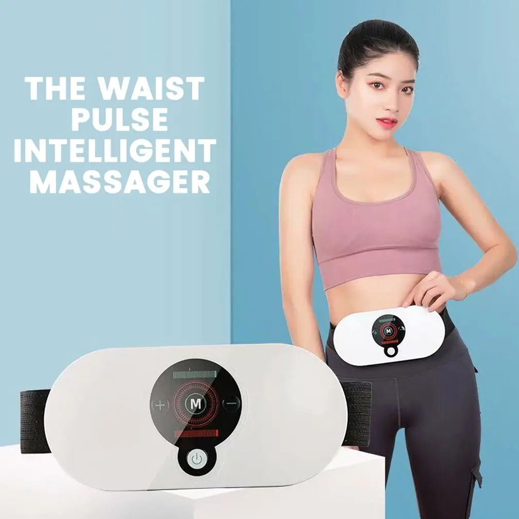 

Smart Waist Massager EMS Infrared Heating Relieves Lumbar Muscle Strain Wireless Remote Massage Relaxation Waist Massager