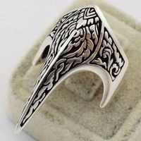 vintage minimalism gotuic silver color rings for men punk rock party jewelry ring accessories gift