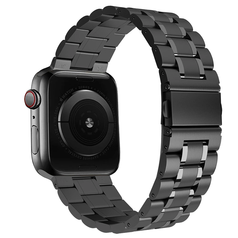 Ремешок из нержавеющей стали для apple watch 6 SE браслет iwatch Series 5 4 3 42 мм 38 44 40