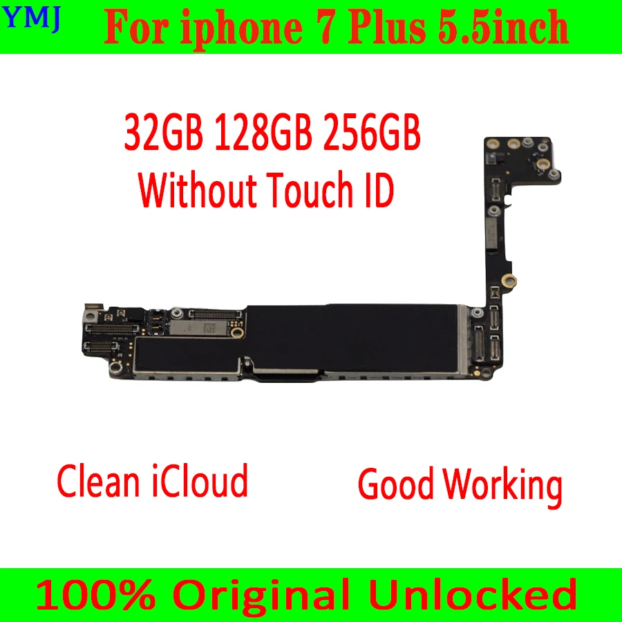 Материнская плата 32 ГБ/128 ГБ/256 ГБ для iphone 7 Plus 5 дюйма с/без Touch ID 100% Оригинальный