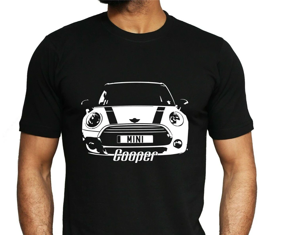 Пользовательская пластина Mini Cooper футболка индивидуальный подарок на автомобиль