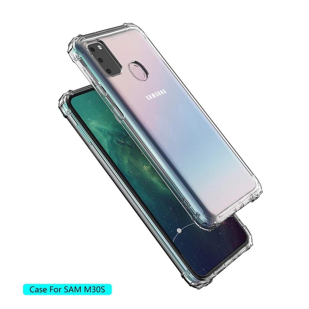 Силиконовый прозрачный чехол из ТПУ для Samsung Galaxy M30S M10 M20 M30 G530 G885 G970 ультратонкий