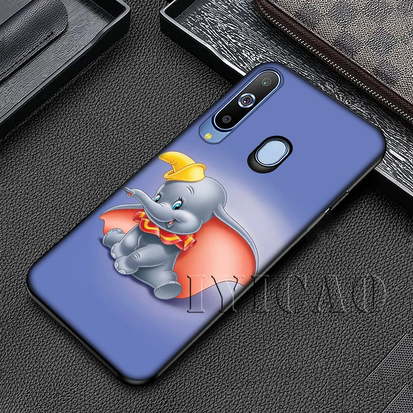 IYICAO анимация Dumbo черный мягкий силиконовый чехол для Samsung Galaxy A70 A60 A50 A40 A30 A20 A10 M10 M20