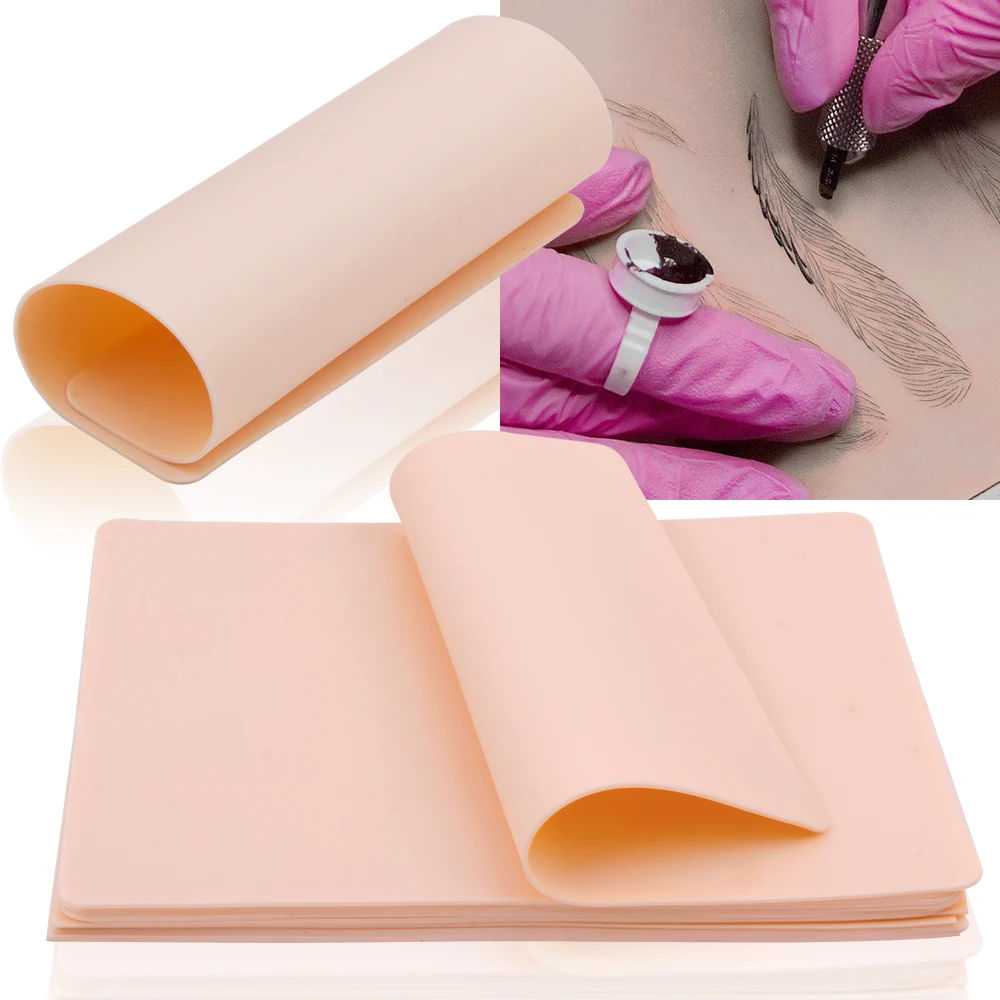 5/10 шт. Перманентный Макияж брови татуировки практика кожи мануального татуажа