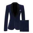 Женский облегающий костюм из двух предметов, пиджак и брюки с настоящими рисунками, деловые Свадебные смокинговые костюмы для мужчин, блейзер для жениха, под заказ 2020