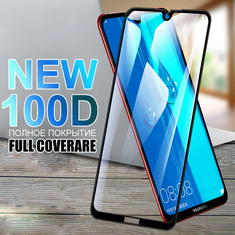 

Защитное стекло 100D для Huawei Y7 Y6 Y5 Prime 2019 Y5 Lite, закаленное стекло Y9 Y9 Prime 2019 Y9S, защитная пленка для экрана
