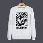 Толстовка грандизер Мужская в стиле японского аниме, свитшот с круглым вырезом в стиле хип-хоп, трендовая одежда