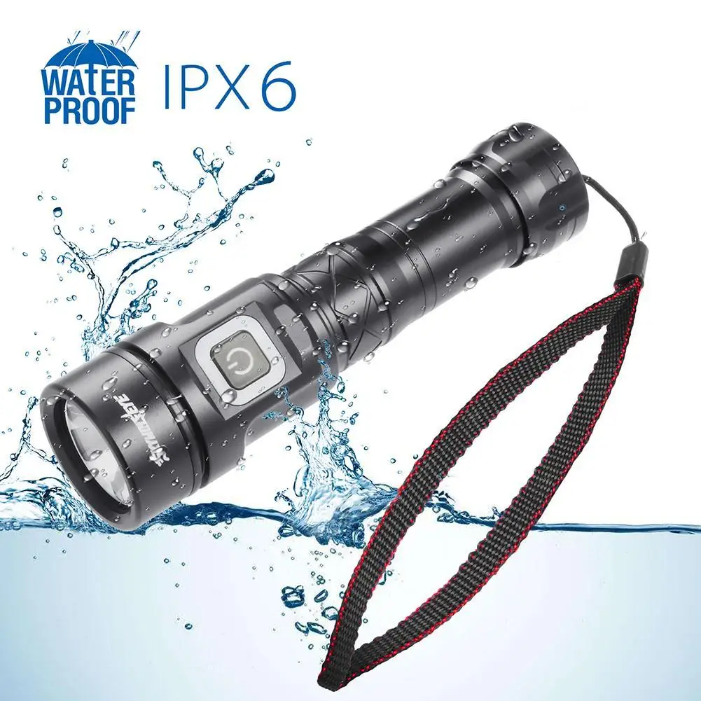 Высококачественный светодиодный фонарик в подарок суперъяркий 18650 с Usb