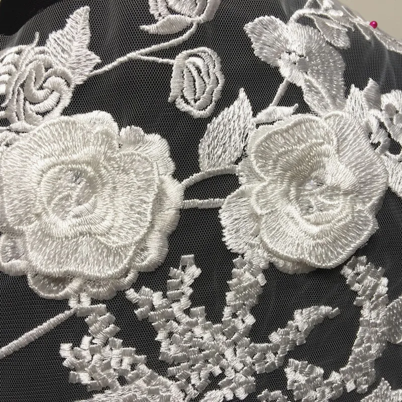 Высококачественная 3D аппликация цветочных лепестков искусственная вышивка