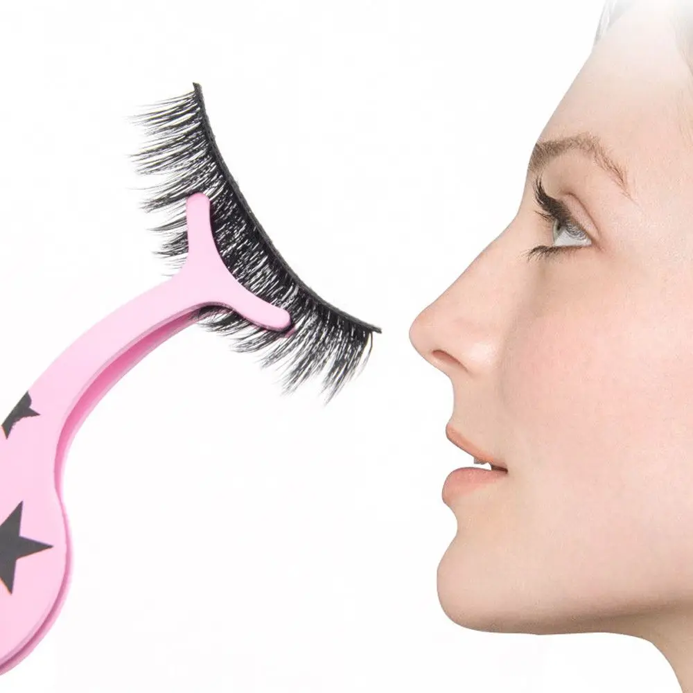 

1PC Stainless Steel False Eyelash Tweezers Stars Fake Eye Lash Applicator Lashes Extension Curler Nipper Clip Clamp Makeup Tools