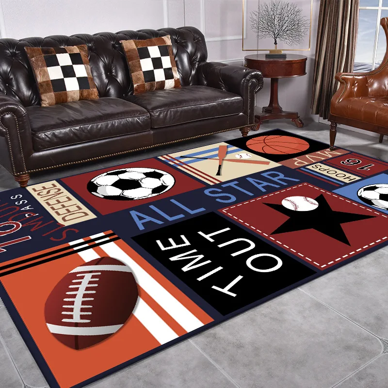 

All-star ball game sports style carpets for living room kitchen bedroom bedside carpet mat Large rugs Children's rugs for room
