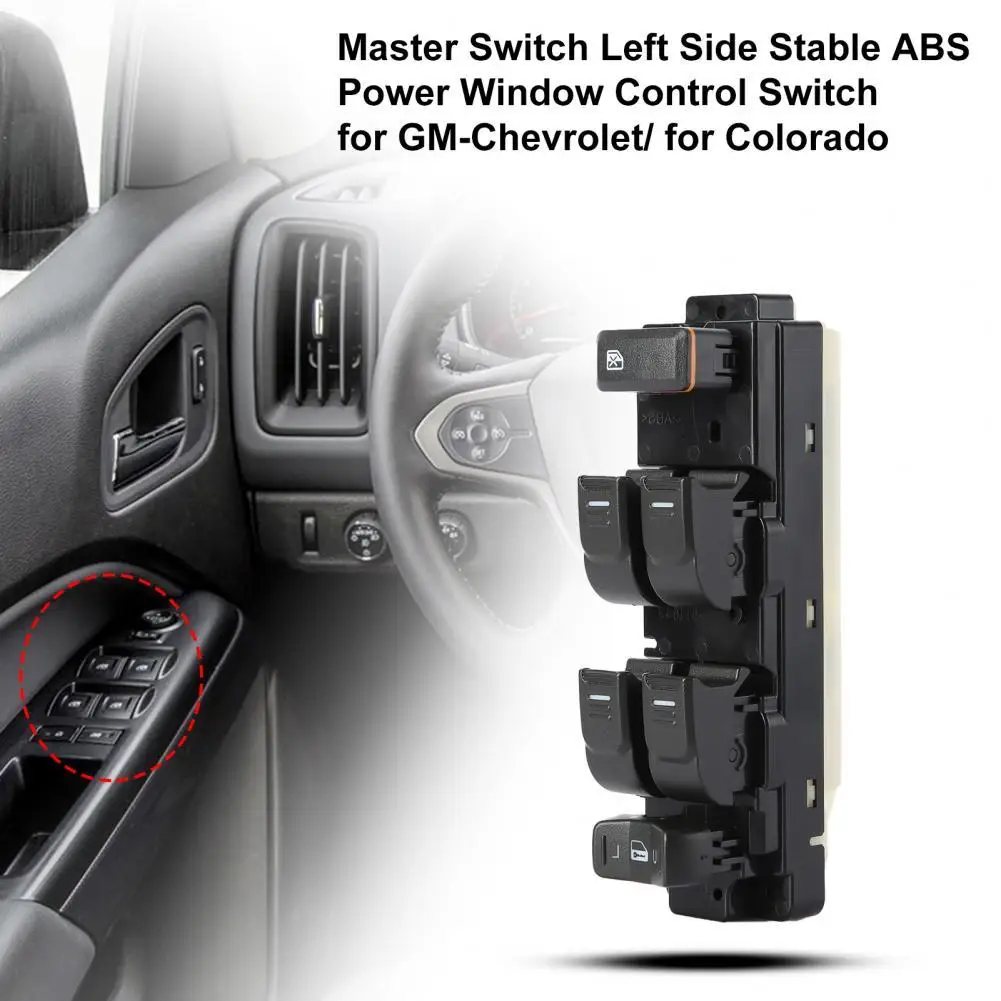 

80% Hot Sales!! Master Switch Left Side Stable ABS Power Window Control Switch 25779767 for GM-Chevrolet/ for Colorado