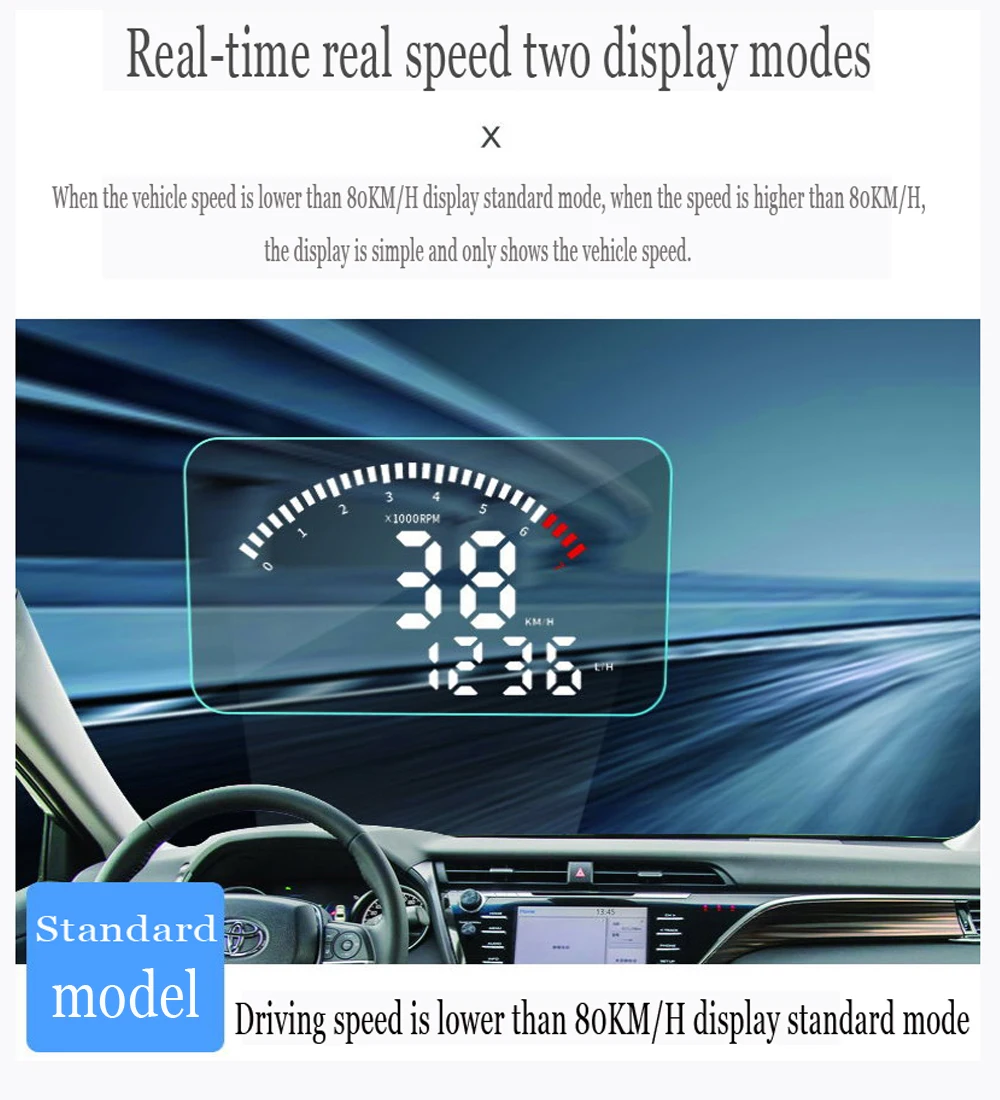 Liandlee для Toyota HighLander~ безопасный экран для вождения полнофункциональный OBD Автомобильный HUD Дисплей проектор лобовое стекло