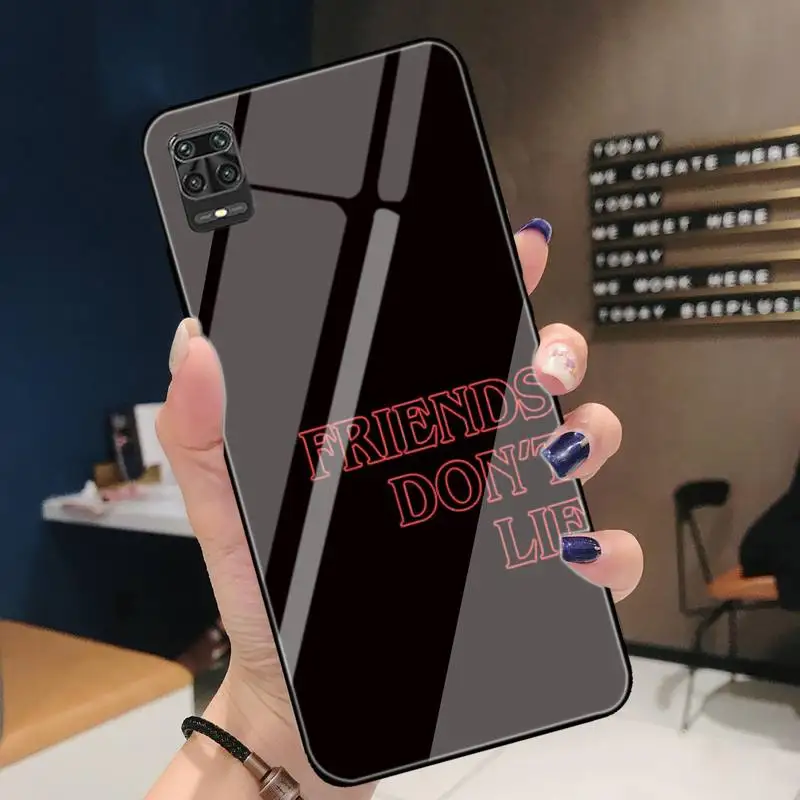 

Stranger Things Friends Dont Lie Phone Case For Redmi 4X 5 5plus 6 6A Note 4 5 6 6pro 7 Xiaomi 6 8se MIX2S Note 3 Tempered Glass