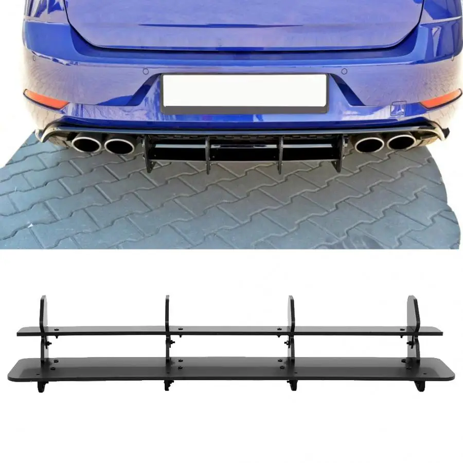 Автомобильный матовый черный диффузор для заднего бампера боковые разветвители