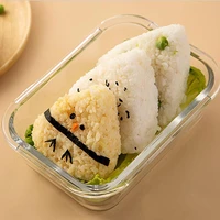 japanese type plastic material triangle shape rice accessories bento rice kitchen seaweed sushi balls tools make homemade m s5s5